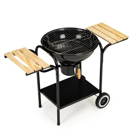 Grill ogrodowy z pokrywą i półkami Grill ogrodowy z pokrywą i półkami