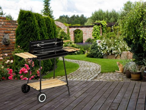 Grill ogrodowy z półkami regulacja Grill ogrodowy z półkami regulacja