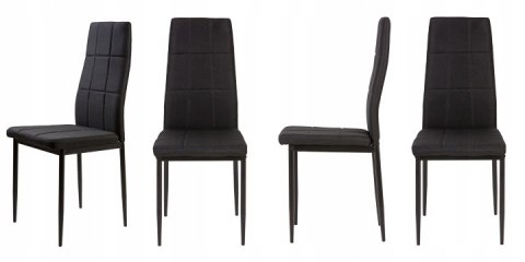 KRZESŁO KRZESŁA ZESTAW 4 KRZESEŁ DO SALONU JADALNI MODERNHOME