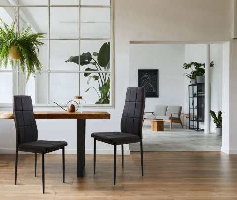KRZESŁO KRZESŁA ZESTAW 4 KRZESEŁ DO SALONU JADALNI MODERNHOME