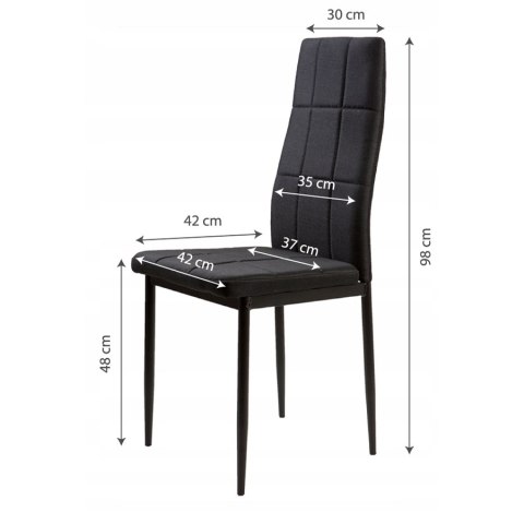 KRZESŁO KRZESŁA ZESTAW 4 KRZESEŁ DO SALONU JADALNI MODERNHOME