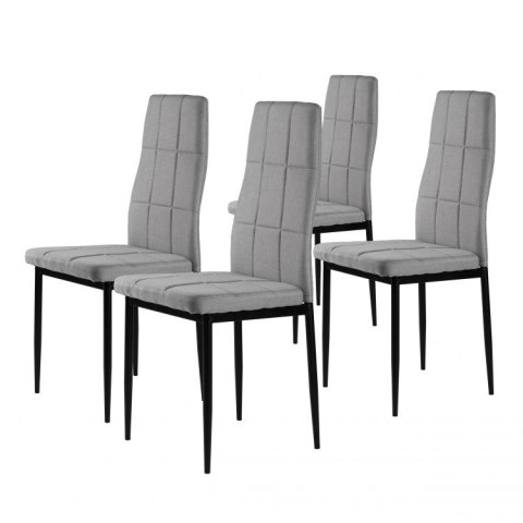 ZESTAW 4 KRZESEŁ DO SALONU JADALNI MODERNHOME