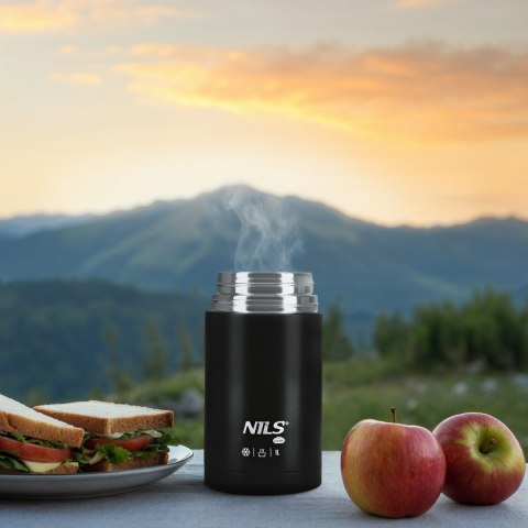 NC3802 TERMOS OBIADOWY 1000ML CZARNY NILS CAMP NC3802 TERMOS OBIADOWY 1000ML CZARNY NILS CAMP