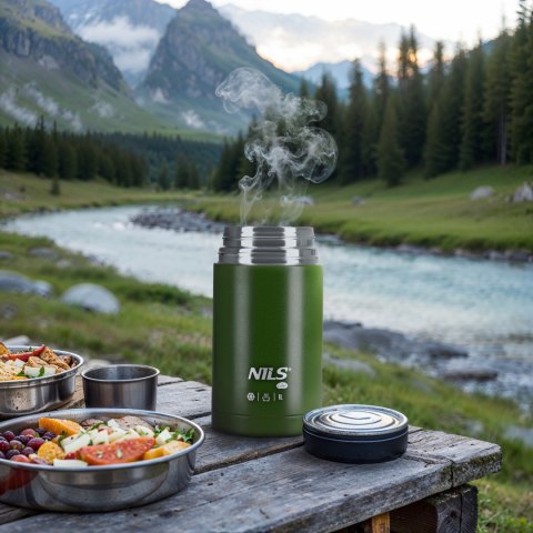 NC3802 TERMOS OBIADOWY 1000ML ZIELONY NILS CAMP NC3802 TERMOS OBIADOWY 1000ML ZIELONY NILS CAMP