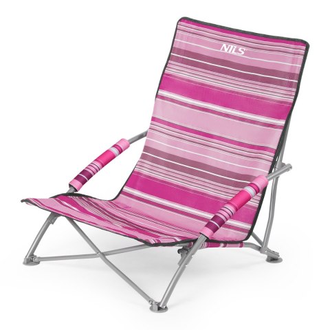 NC3035 KRZESŁO PLAŻOWE RÓŻOWE NILS