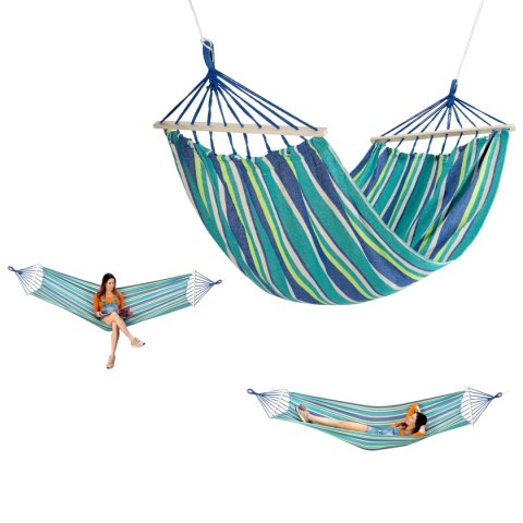 NC9001 MORSKI HAMAK Z DREWNIANĄ BELKĄ 70CM I METALOWYM UCHWYTEM NILS CAMP
