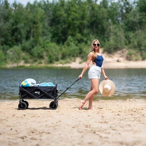 NC1607 WÓZEK CZARNY 100L NILS CAMP