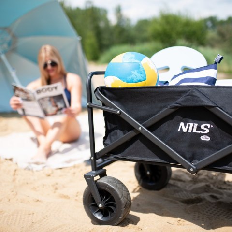 NC1607 WÓZEK CZARNY 100L NILS CAMP