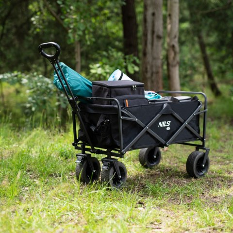 NC1607 WÓZEK CZARNY 100L NILS CAMP