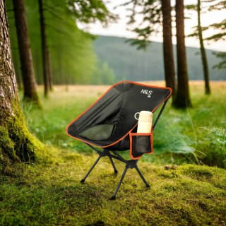 NC3320 KRZESŁO SKŁADANE ULTRALIGHT CZARNE NILS CAMP             