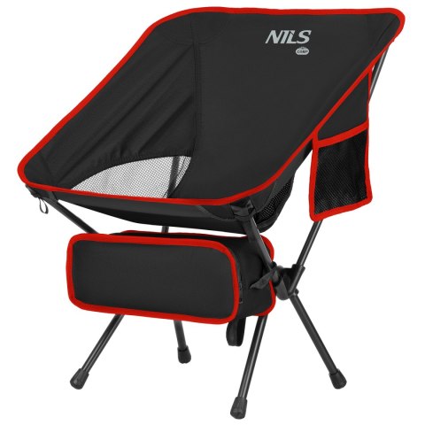 NC3320 KRZESŁO SKŁADANE ULTRALIGHT CZARNE NILS CAMP             