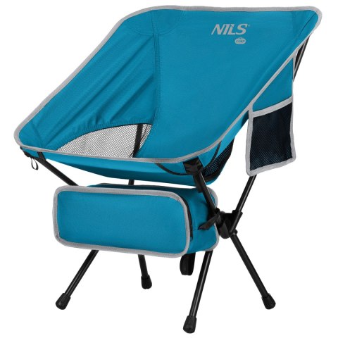NC3320 KRZESŁO SKŁADANE ULTRALIGHT NIEBIESKIE NILS CAMP