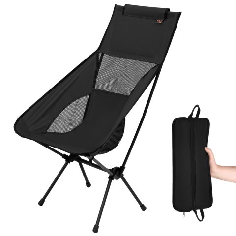 NC3321 KRZESŁO SKŁADANE ULTRALIGHT BLACK NILS CAMP