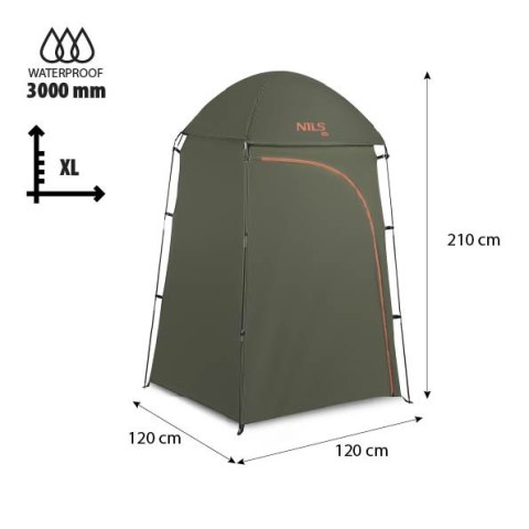 NC3025 PRZEBIERALNIA TURYSTYCZNA XL ZIELONA  NILS CAMP