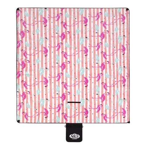 NC2313 FLAMINGI KOC PIKNIKOWY 200×200cm PE + ALU NILS CAMP