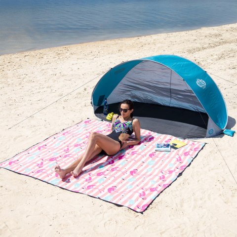 NC2313 FLAMINGI KOC PIKNIKOWY 200×200cm PE + ALU NILS CAMP