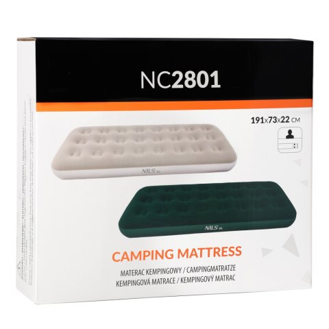 NC2801 MATERAC TURYSTYCZNY DMUCHANY 191X73X22 CM ZIELONY NILS CAMP NC2801 MATERAC TURYSTYCZNY DMUCHANY 191X73X22 CM ZIELONY NILS CAMP