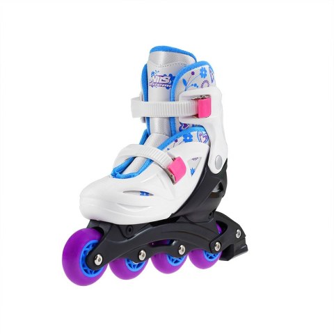 NJ/NA0321 A BIAŁE ROZM. L (36-40) ŁYŻWOROLKI NILS EXTREME