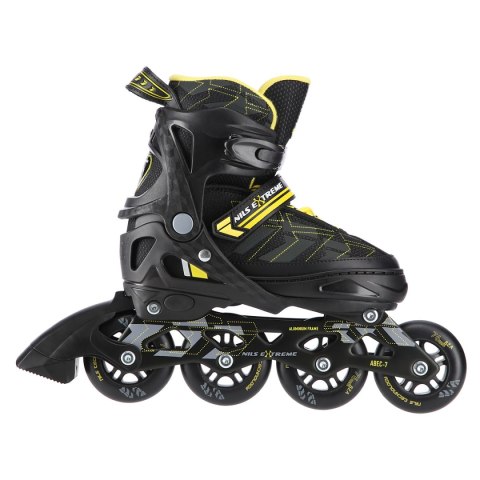 NA11002 CZARNO/ŻÓŁTE ROZM. S (31-34) ŁYŻWOROLKI NILS EXTREME
