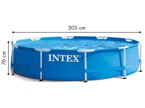 Basen stelażowy duży ogrodowy 305x75cm INTEX Basen stelażowy duży ogrodowy 305x75cm INTEX