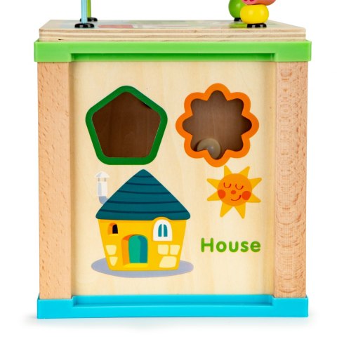 Drewniana kostka edukacyjna, tablica sorter mula Ecotoys Drewniana kostka edukacyjna, tablica sorter mula Ecotoys