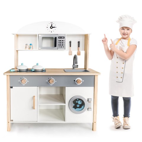 Drewniana kuchnia XXL dla dzieci ECOTOYS Drewniana kuchnia XXL dla dzieci ECOTOYS