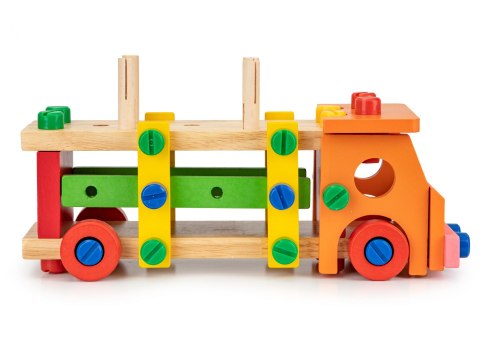 Drewniane klocki konstrukcyjne edukacyjne + narzedzia Ecotoys Drewniane klocki konstrukcyjne edukacyjne + narzedzia Ecotoys