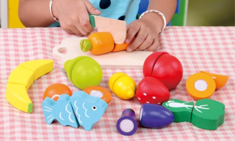 DREWNIANE OWOCE WARZYWA JEDZENIE DO KROJENIA 13SZT ECOTOYS DREWNIANE OWOCE WARZYWA JEDZENIE DO KROJENIA 13SZT ECOTOYS
