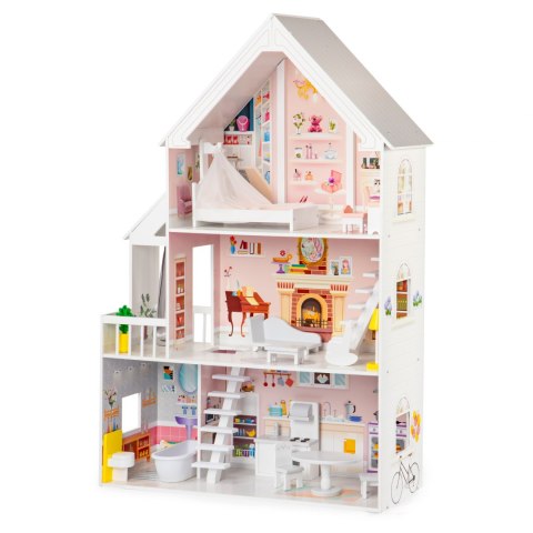 DREWNIANY DOMEK DLA LALEK XXL REZYDENCJA PUDROWA ECOTOYS
