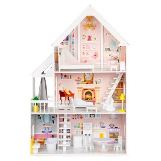 DREWNIANY DOMEK DLA LALEK XXL REZYDENCJA PUDROWA ECOTOYS