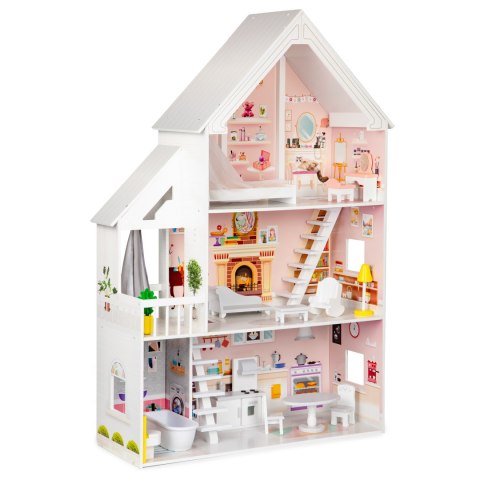 DREWNIANY DOMEK DLA LALEK XXL REZYDENCJA PUDROWA ECOTOYS