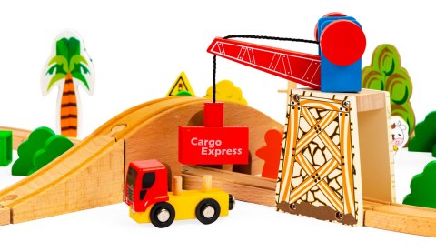 DREWNIANY POCIĄG KOLEJKA 74EL ECOTOYS DREWNIANY POCIĄG KOLEJKA 74EL ECOTOYS