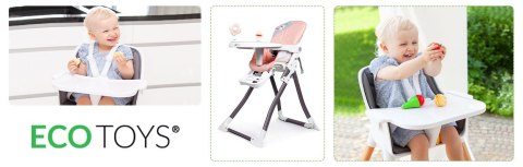 Fotelik do karmienia róż składany Ecotoys Fotelik do karmienia róż składany Ecotoys
