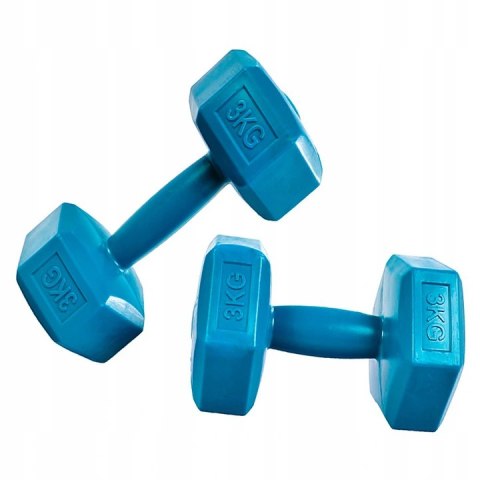 HANTELKI HANTLE 6kg ZESTAW CIĘŻARKI 2x 3kg FITNESS HANTELKI HANTLE 6kg ZESTAW CIĘŻARKI 2x 3kg FITNESS