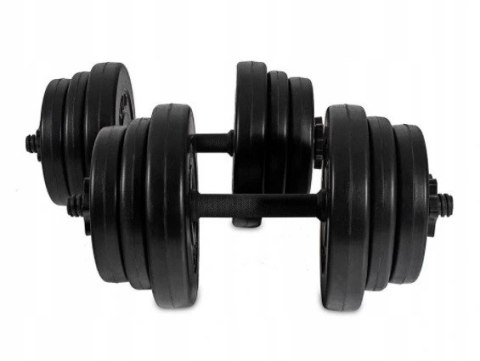 Hantelki hantle 20 KG zestaw dwóch hantli po 10kg fitness Hantelki hantle 20 KG zestaw dwóch hantli po 10kg fitness