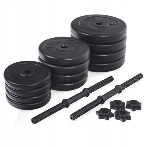 Hantelki hantle 20 KG zestaw dwóch hantli po 10kg fitness Hantelki hantle 20 KG zestaw dwóch hantli po 10kg fitness