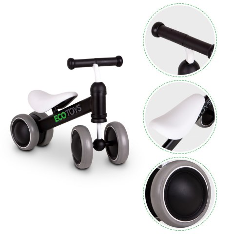 Rowerek biegowy mini rower Practise Black Ecotoys Rowerek biegowy mini rower Practise Black Ecotoys