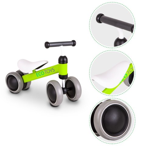 Rowerek biegowy mini rower Practise Green Ecotoys Rowerek biegowy mini rower Practise Green Ecotoys