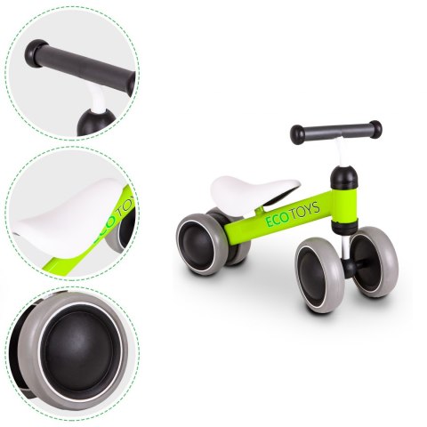 Rowerek biegowy mini rower Practise Green Ecotoys Rowerek biegowy mini rower Practise Green Ecotoys