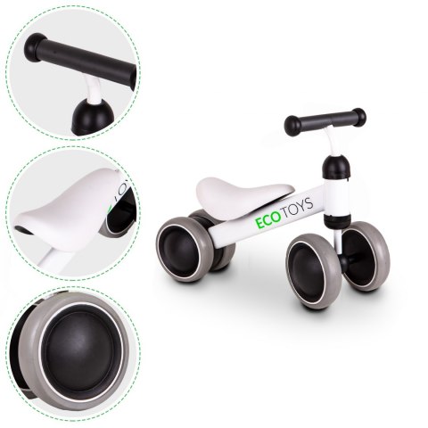 Rowerek biegowy mini rower Practise White Ecotoys Rowerek biegowy mini rower Practise White Ecotoys