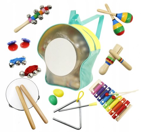 ZESTAW MUZYCZNY 10 INSTRUMENTÓW + PLECAK ECOTOYS