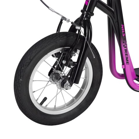 WH117BN PURPLE 12" HULAJNOGA Z POMP. KOŁAMI NILS EXTREME