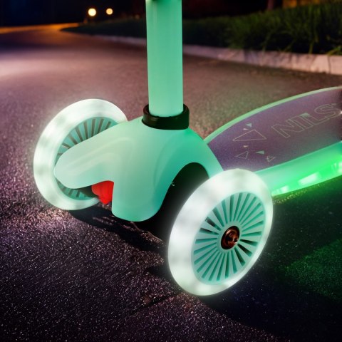 HLB1310 LED HULAJNOGA DZIECIĘCA FIOLETOWA NILS FUN HLB1310 LED HULAJNOGA DZIECIĘCA FIOLETOWA NILS FUN