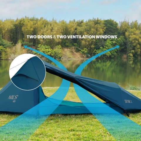 NAMIOT ULTRA LIGHT SKYAIR 2 NIEBIESKI NILS CAMP NC2502 NAMIOT ULTRA LIGHT SKYAIR 2 NIEBIESKI NILS CAMP NC2502
