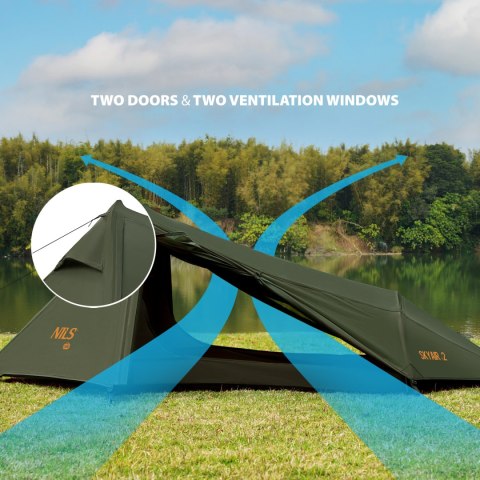 NAMIOT ULTRA LIGHT SKYAIR 2 ZIELONY NILS CAMP NC2502 NAMIOT ULTRA LIGHT SKYAIR 2 ZIELONY NILS CAMP NC2502