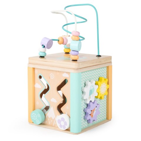 Drewniana kostka edukacyjna, sorter mula Ecotoys Drewniana kostka edukacyjna, sorter mula Ecotoys