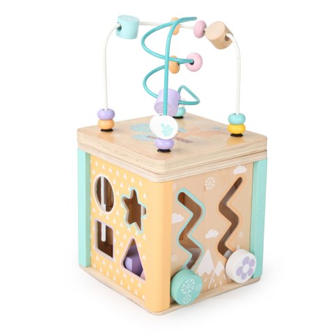 Drewniana kostka edukacyjna, sorter mula Ecotoys Drewniana kostka edukacyjna, sorter mula Ecotoys