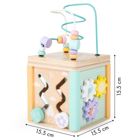 Drewniana kostka edukacyjna, sorter mula Ecotoys Drewniana kostka edukacyjna, sorter mula Ecotoys