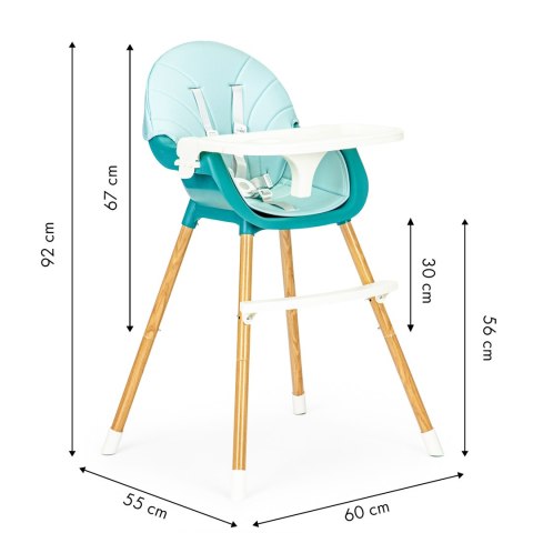 Fotelik krzesełko do karmienia 2w1 ECOTOYS Fotelik krzesełko do karmienia 2w1 ECOTOYS