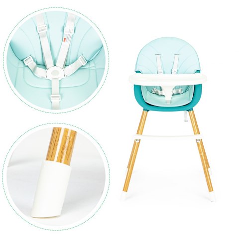 Fotelik krzesełko do karmienia 2w1 ECOTOYS Fotelik krzesełko do karmienia 2w1 ECOTOYS